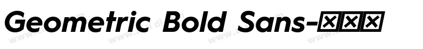 Geometric Bold Sans字体转换 Geometric Bold Sans字体转换
